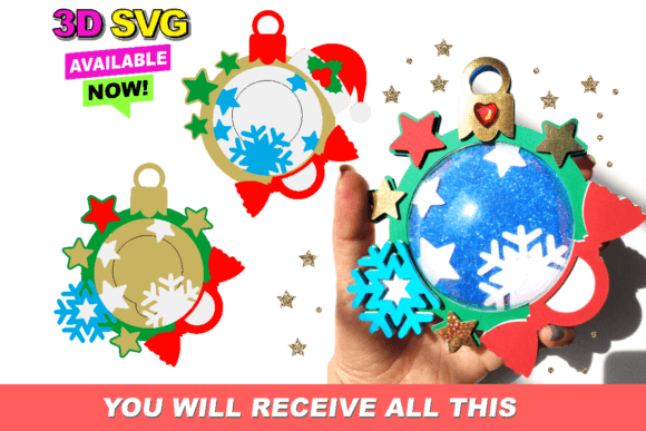 Candy Holder Xmas Ornament SVG Keepsake
