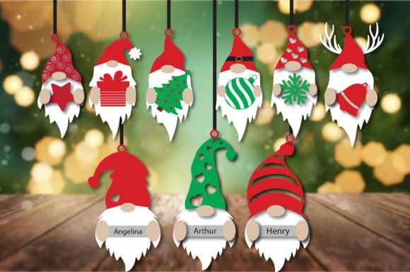 Gnome Bundle Xmas Ornament SVG Collection