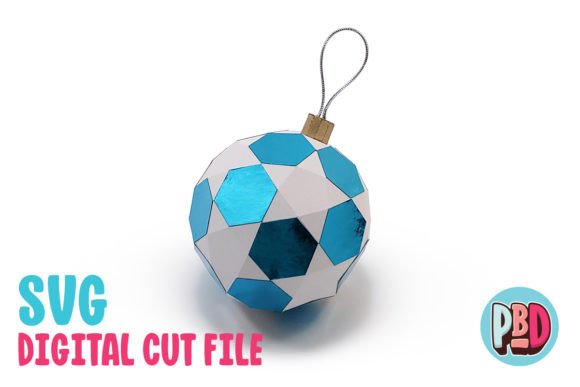 3D Papercraft Christmas Ornament Template Project