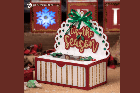Seasonal Christmas Svg Sweets Box