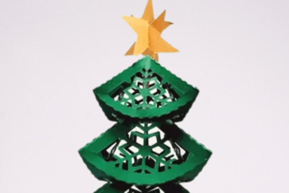 Dimensional Christmas Tree Svg Papercraft
