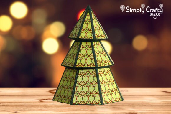 Layered Christmas Tree Svg Gift Box