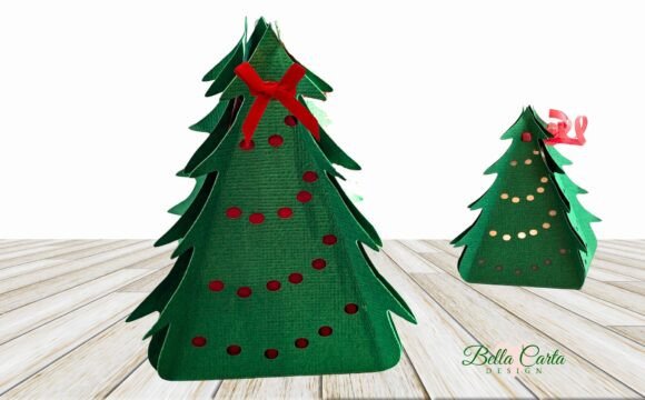 Holiday Christmas Tree Svg Lantern Box