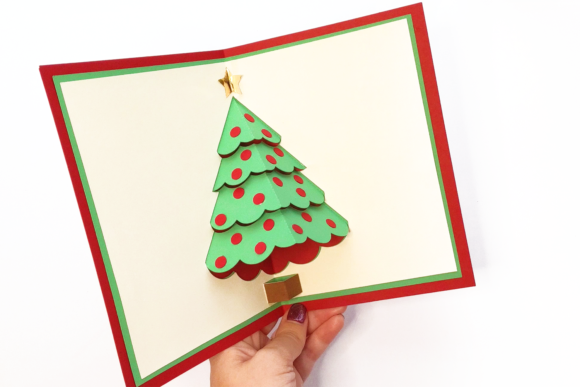 Layered Christmas Pop Up Card SVG Tree