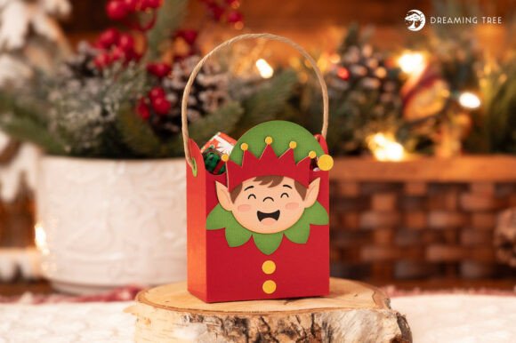 Enchanted Elf Christmas Svg Gift Bag