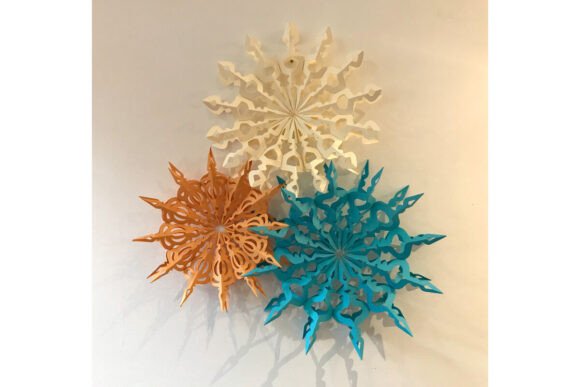 Giant Winter Snowflake SVG Hanging Decor