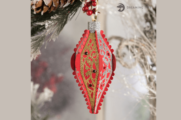 Good Tidings Christmas Ornament SVG Craft Idea