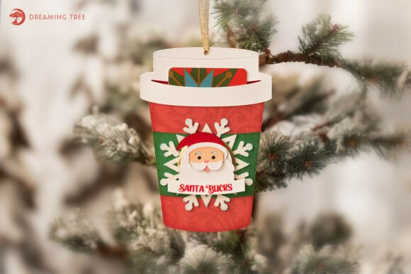 Jingle Brew Christmas Ornament SVG Gift Holder
