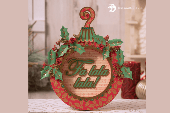 Wreath Decor Christmas Ornament SVG Wall Accent