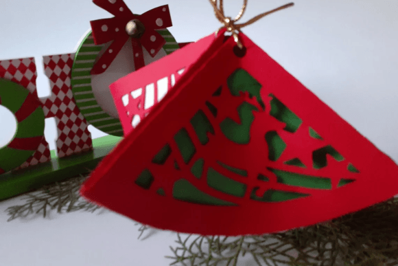 Reindeer Xmas Ornament Svg Favor Box