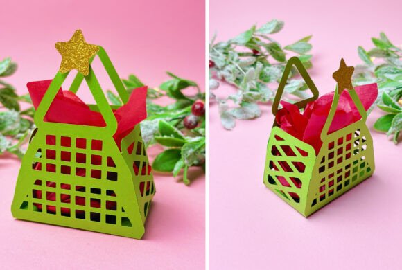 Retro Christmas Bag Xmas Tree SVG Design