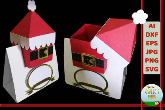 Gift Box Santa Claus SVG Place Holder