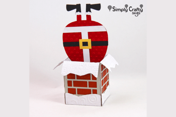 Box Card Santa Claus SVG Design
