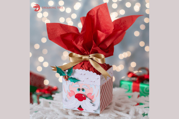 Charming Santa SVG Gift Box