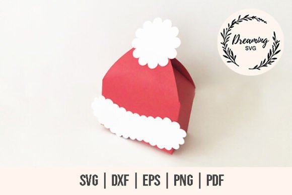 Santa Hat Santa Claus SVG Gift Box