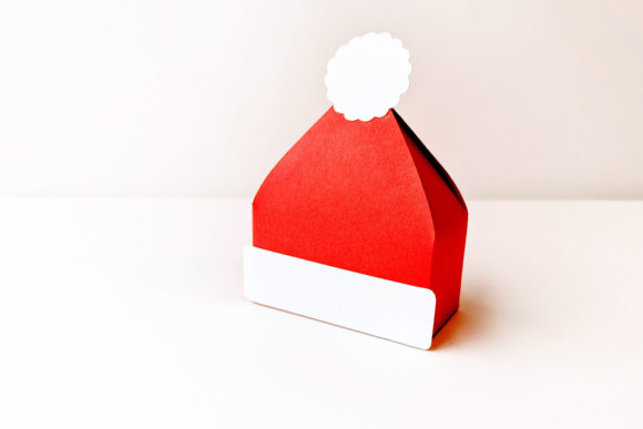 Festive Santa SVG Hat Gift Box