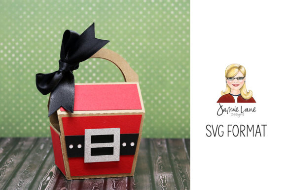Festive Santa SVG Suit Takeout Box