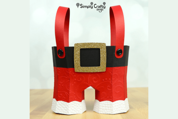 Festive 3D Santa’s Pants SVG Gift Box