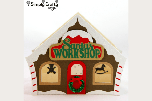 Workshop Santa Claus SVG Box Card