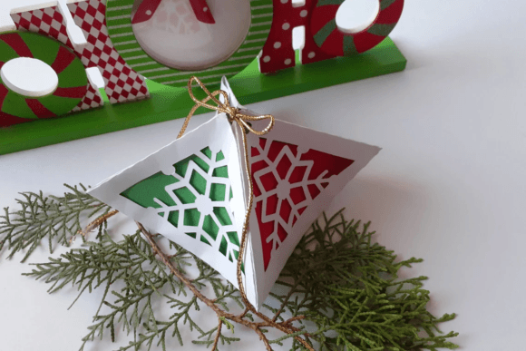 Christmas Snowflake SVG Ornament Box