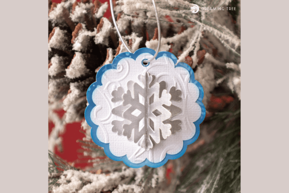 Scalloped Snowflake SVG Gift Tag
