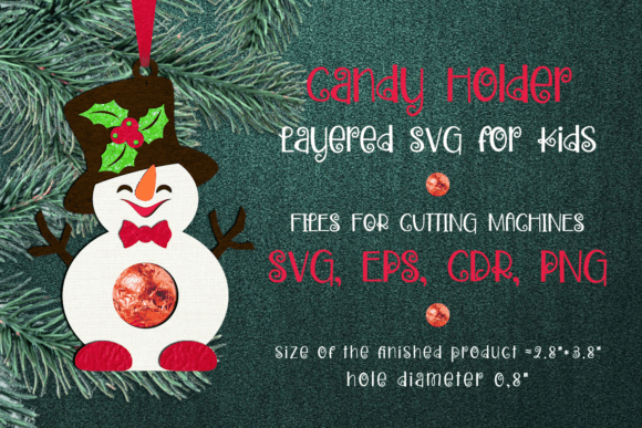 Snowman Christmas Ornament Template Candy Holder