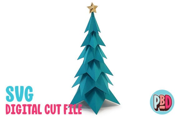 Spruce Christmas Tree SVG Papercraft Model
