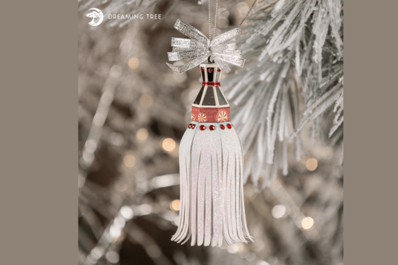 Elegant Christmas Ornament Svg Tassel Accent