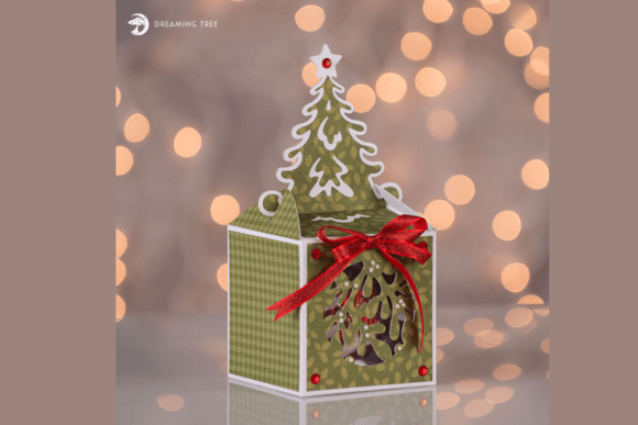 Festive Tree Ornament Xmas Tree SVG Gift Box